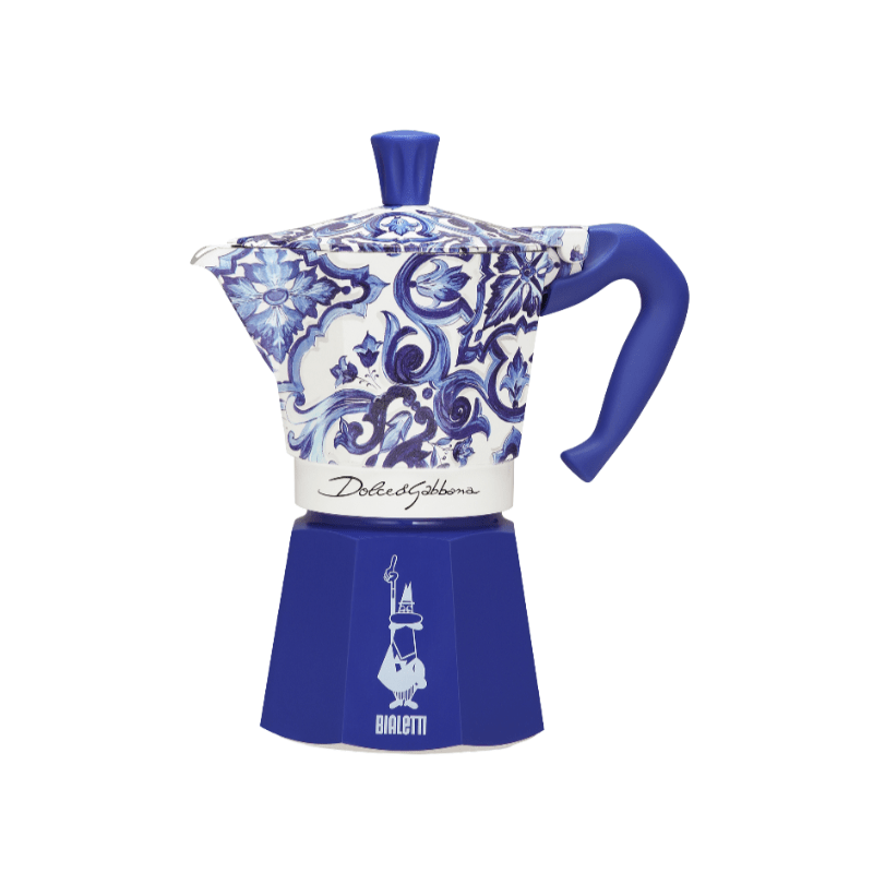 Bialetti Dolce&Gabbana Moka Express 6 Cup Blu Mediterraneo