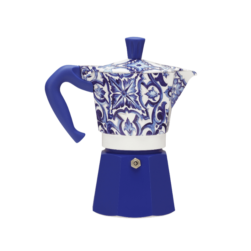 Bialetti Dolce&Gabbana Moka Express 6 Cup Blu Mediterraneo