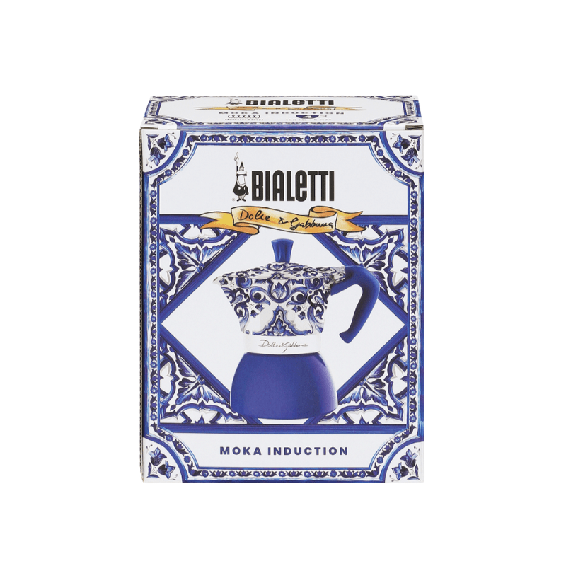 Bialetti Dolce&Gabbana Moka Induction 4 Cup Blu Mediterraneo