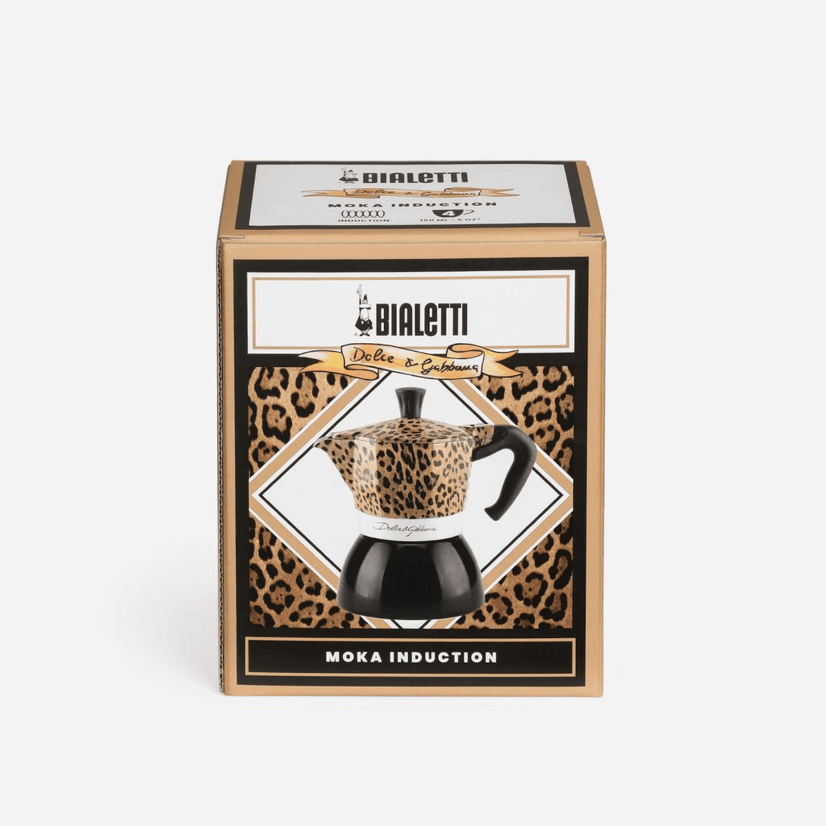 Bialetti Dolce&Gabbana Moka Induction 4 Cup Leopardo