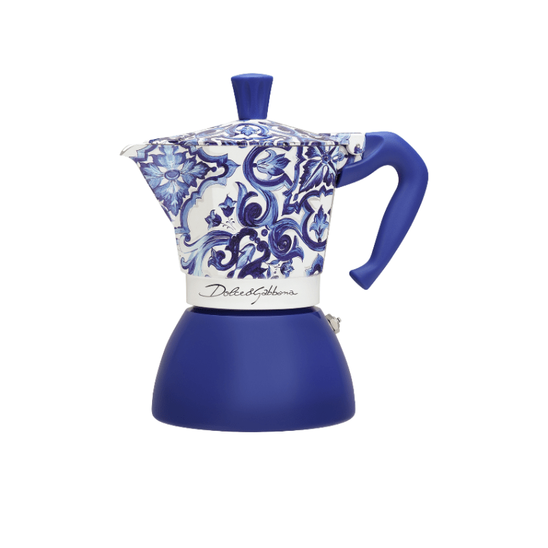 Bialetti Dolce&Gabbana Moka Induction 6 Cup Blu Mediterraneo