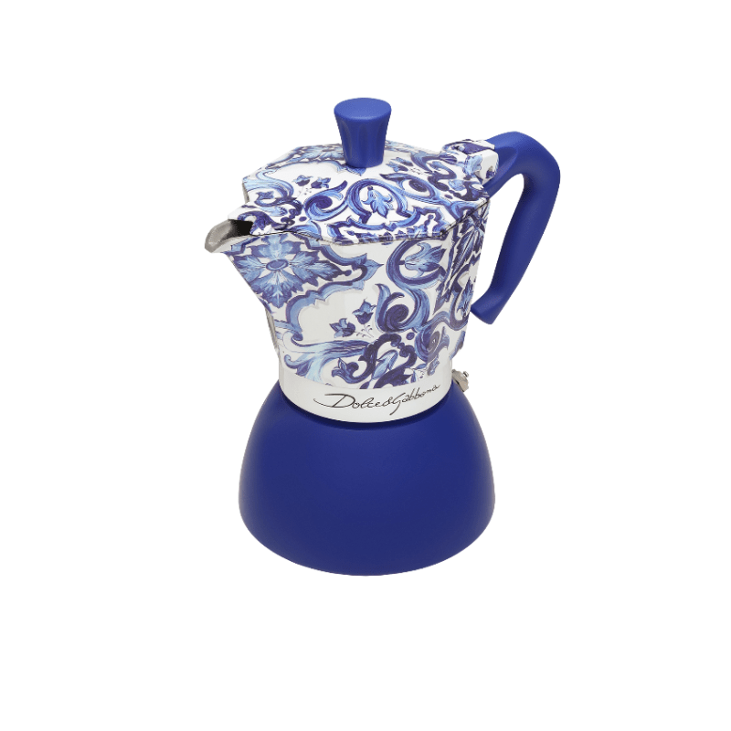 Bialetti Dolce&Gabbana Moka Induction 6 Cup Blu Mediterraneo