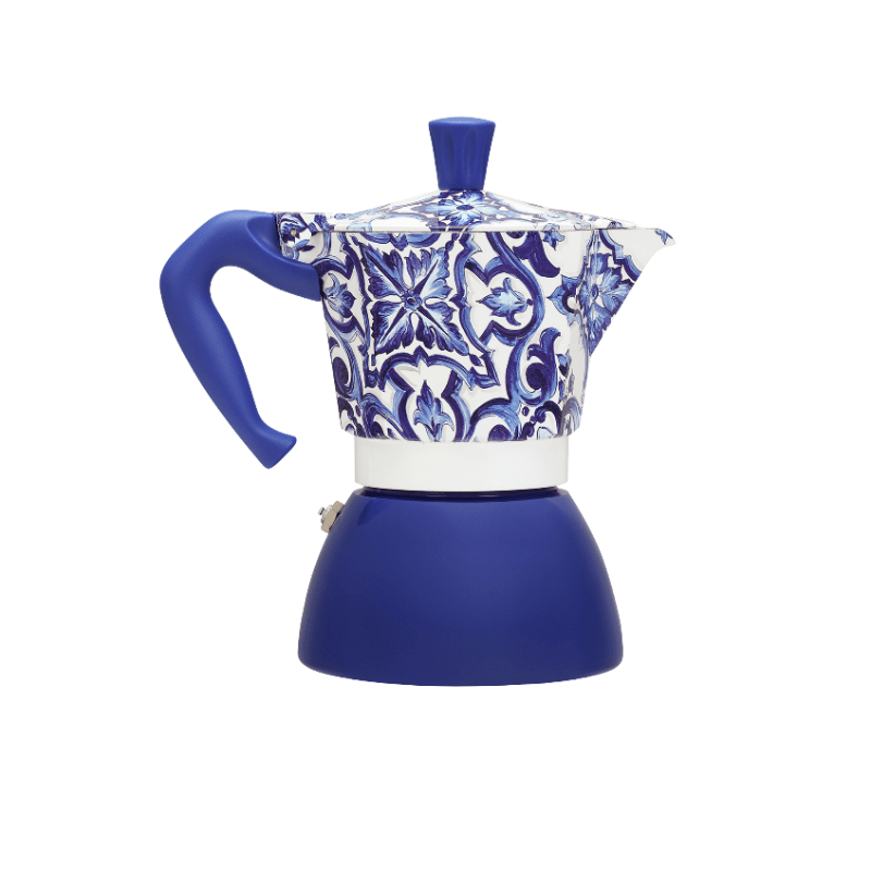 Bialetti Dolce&Gabbana Moka Induction 6 Cup Blu Mediterraneo