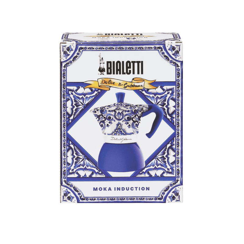 Bialetti Dolce&Gabbana Moka Induction 6 Cup Blu Mediterraneo