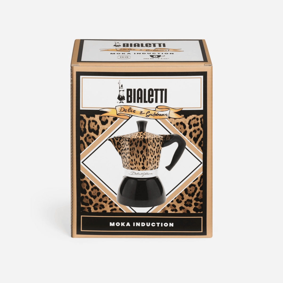 Bialetti Dolce&Gabbana Moka Induction 6 Cup Leopardo