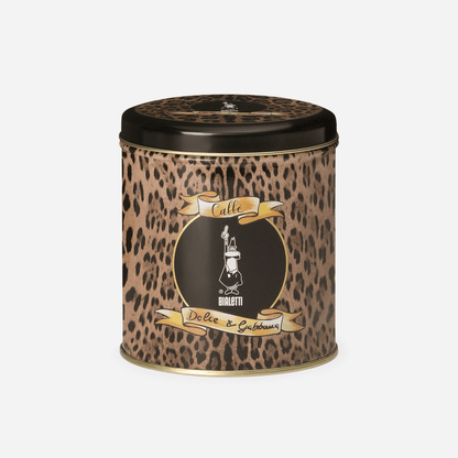 Bialetti Dolce&Gabbana Tin + Perfetto Moka Audace 200g Leopardo