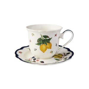 Casa Domani Frutta Scallop Cup & Saucer 280ml