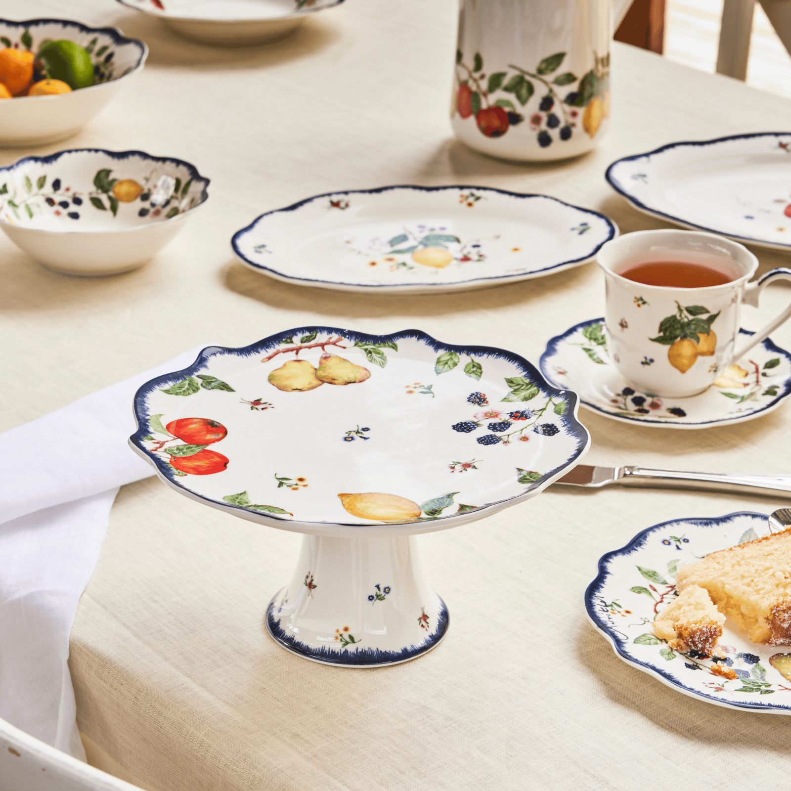 Casa Domani Frutta Scallop Cup & Saucer 280ml