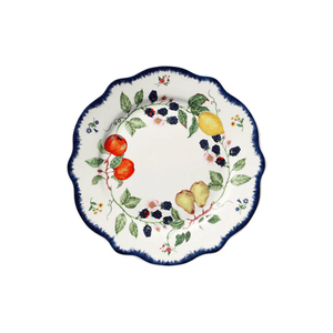 Casa Domani Frutta Scallop Rim Plate 19cm