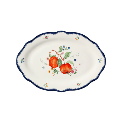 Casa Domani Frutta Scallop Rim Platter 35cm x 24cm