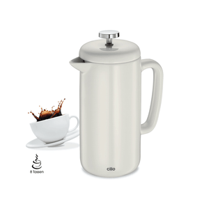 Cilio Bianca Coffee Maker 8 Cup Porcelain