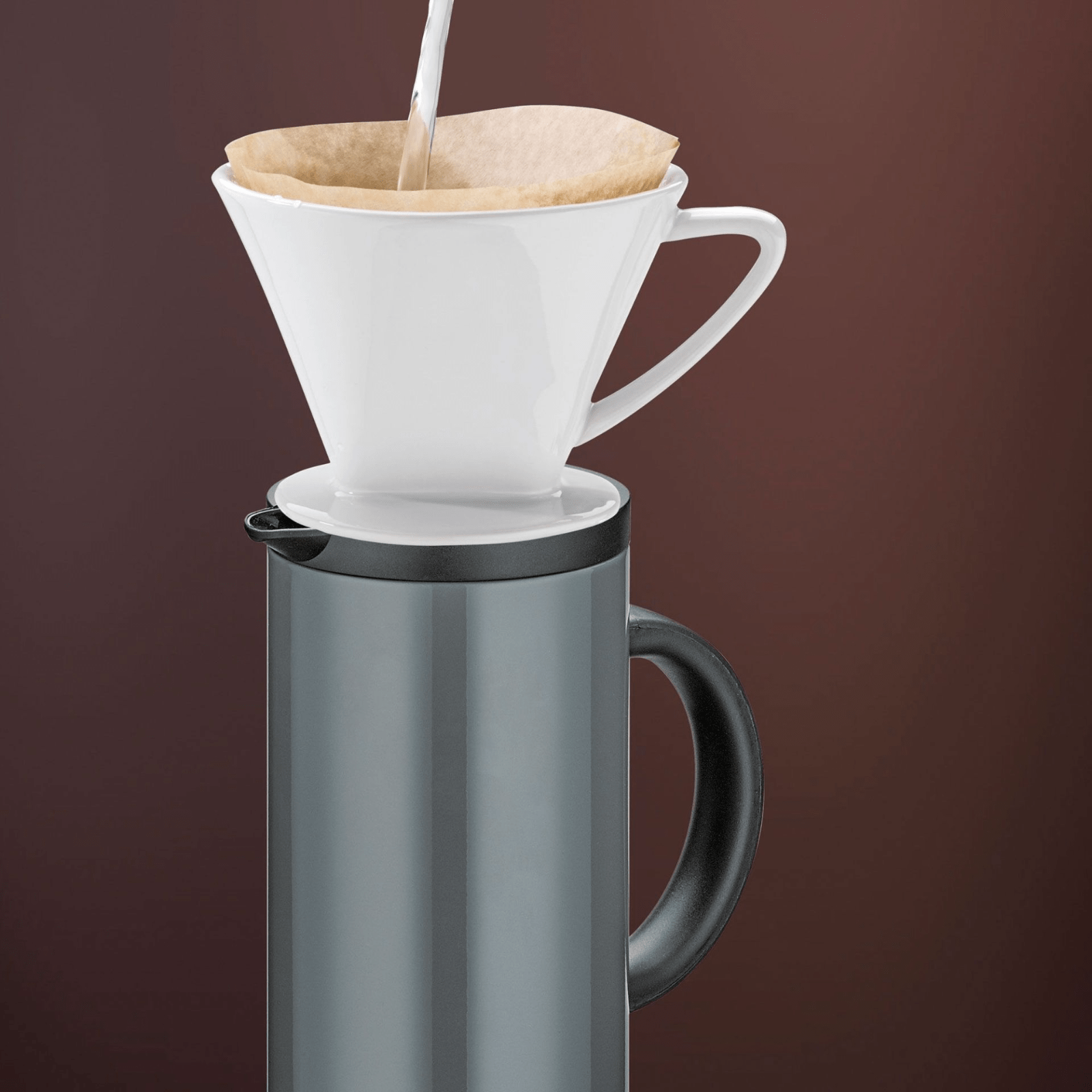 Cilio Firenze Insulated Jug 950ml Cool Grey