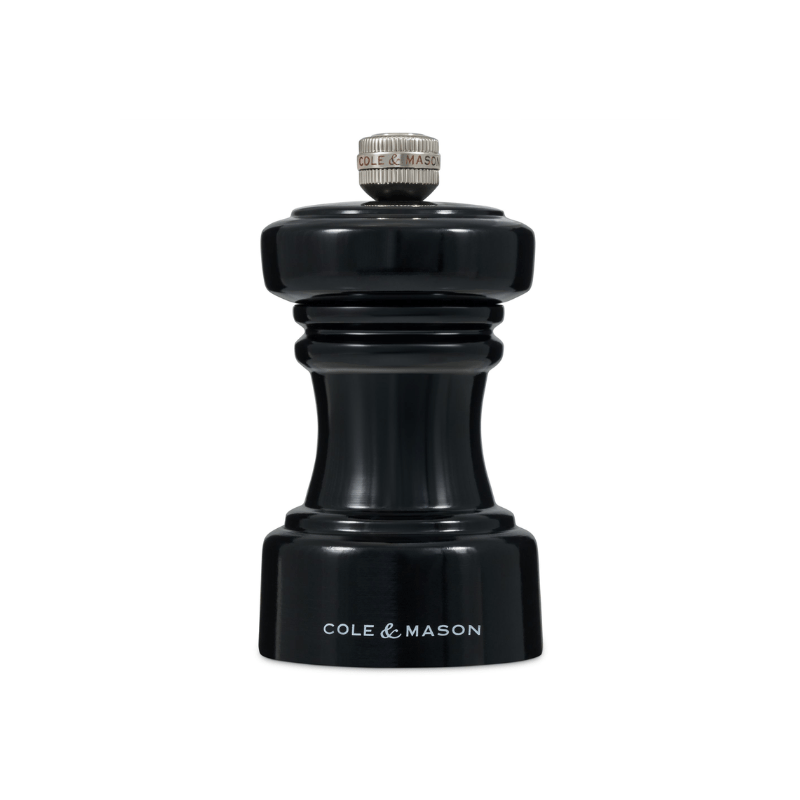 Cole & Mason Hoxton Black Gloss Pepper Mill 10cm