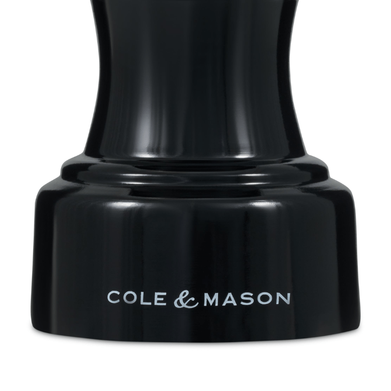 Cole & Mason Hoxton Black Gloss Pepper Mill 10cm The Homestore Auckland
