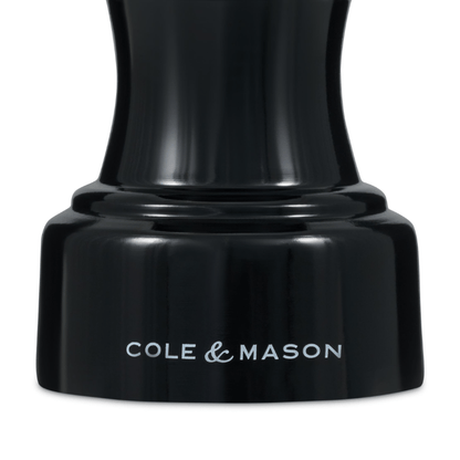 Cole & Mason Hoxton Black Gloss Salt Mill 10cm The Homestore Auckland