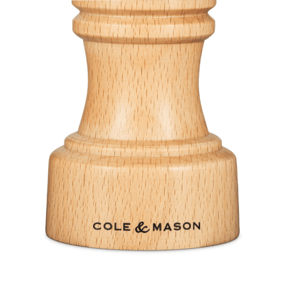 Cole & Mason Hoxton Natural Beech Pepper Mill 10cm The Homestore Auckland