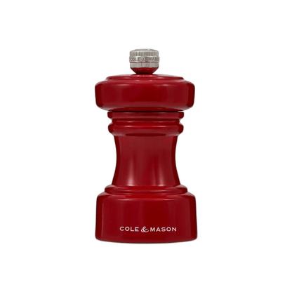 Cole & Mason Hoxton Red Gloss Pepper Mill 10cm The Homestore Auckland