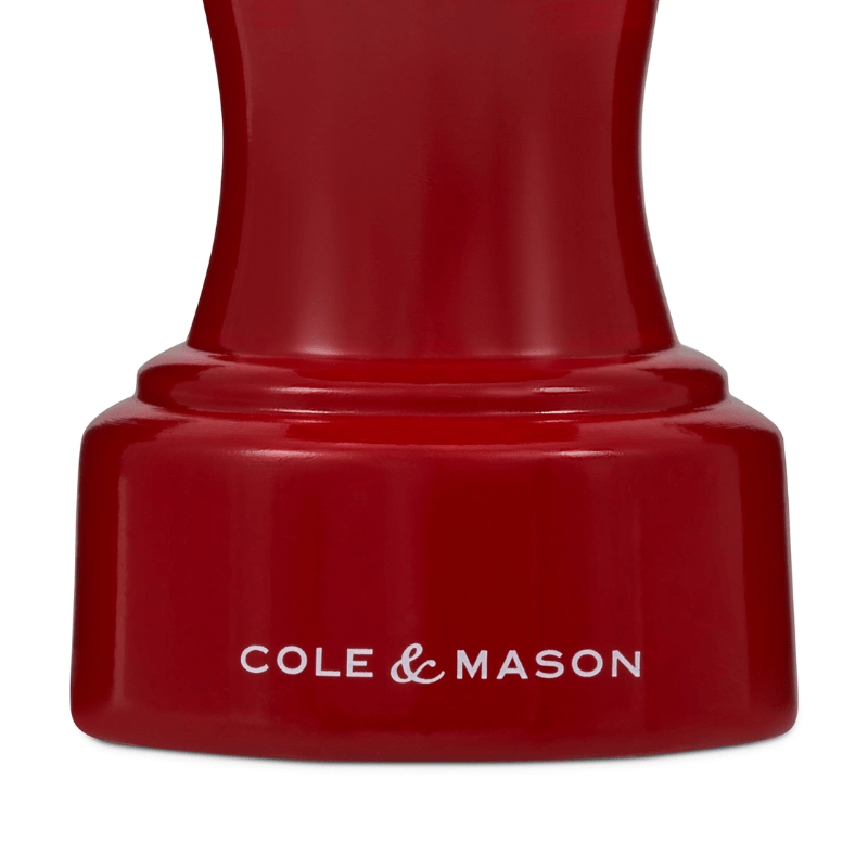 Cole & Mason Hoxton Red Gloss Salt Mill 10cm The Homestore Auckland