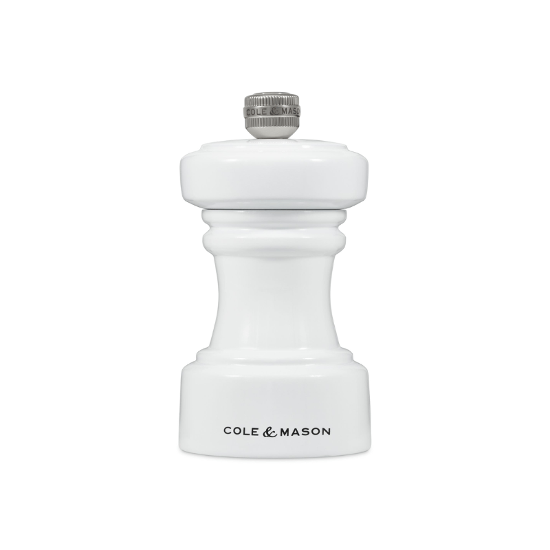 Cole & Mason Hoxton White Gloss Pepper Mill 10cm