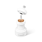 Cole & Mason Hoxton White Gloss Pepper Mill 10cm