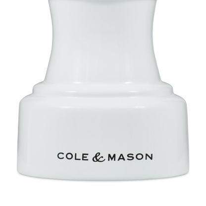 Cole & Mason Hoxton White Gloss Pepper Mill 10cm The Homestore Auckland
