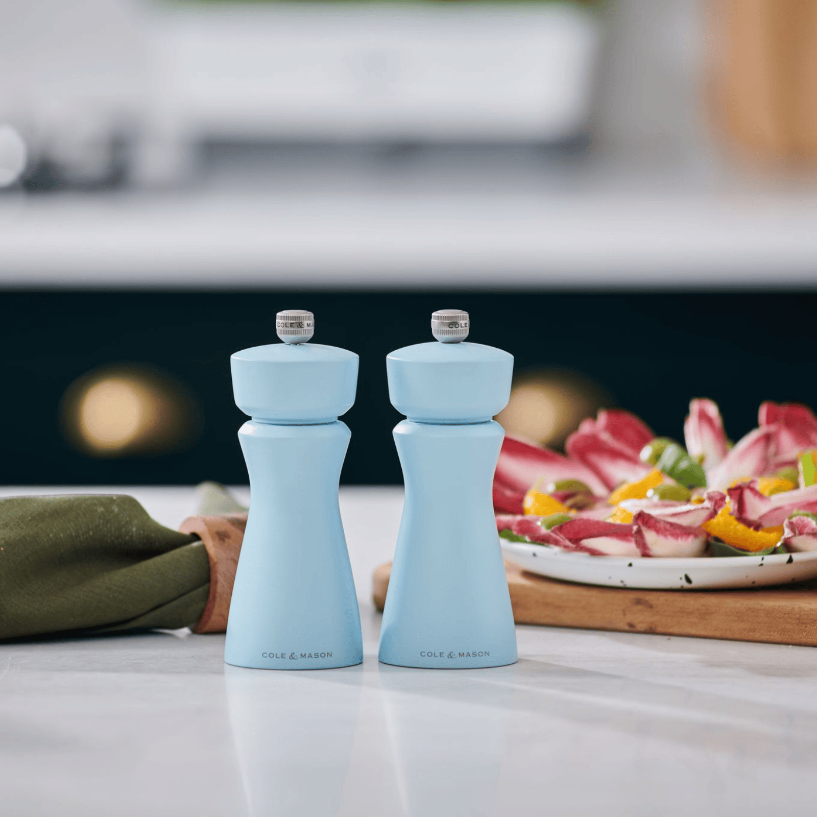Cole & Mason Kenton Blue Salt Salt or Pepper Mill 15cm