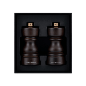 Cole & Mason London Chocolate Wood Salt & Pepper Mill 13cm Set of 2