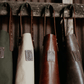 Coral & Cam Leather Apron Cognac