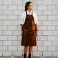 Coral & Cam Leather Apron Cognac