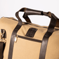 Coral & Cam Weekend Bag Canvas Sand Medium with Leather Trims
