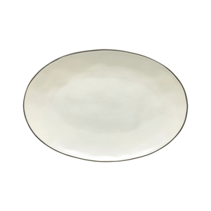 Costa Nova Stacked Organic Oval Platter Salt 45cm
