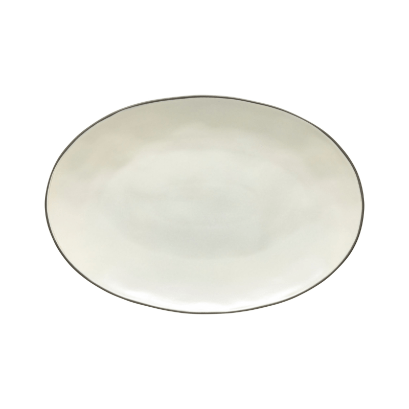 Costa Nova Stacked Organic Oval Platter Salt 45cm