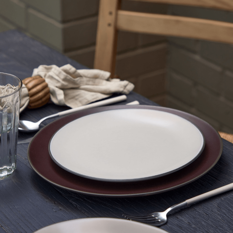 Costa Nova Stacked Organic Salad Plate Salt 22cm