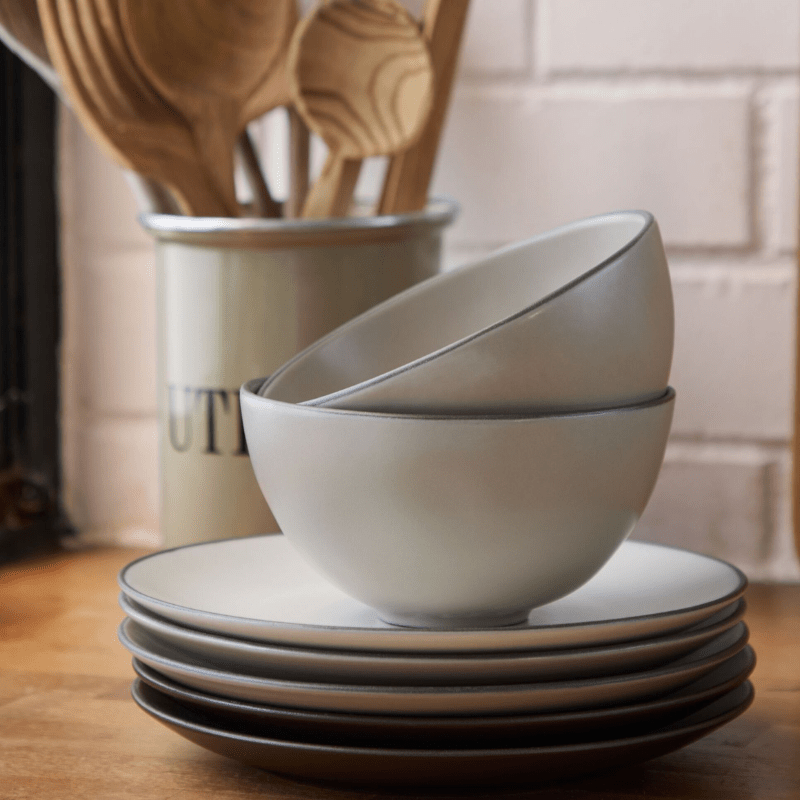 Costa Nova Stacked Organic Soup/Cereal Bowl Salt 15cm