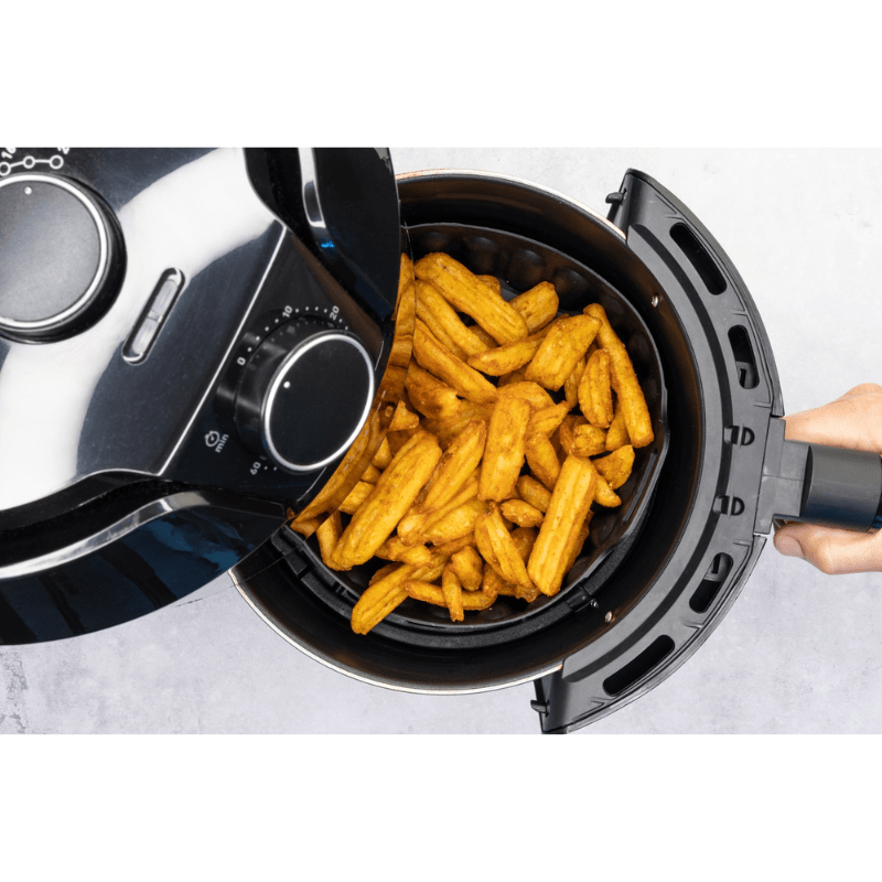 Cuisena Air Fryer Silicone Square Basket Black 18.5cm