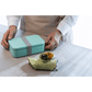 Cuisena RPET Rectangular Bento with Cutlery Aqua