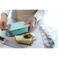 Cuisena RPET Rectangular Bento with Cutlery Aqua