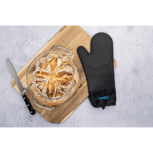 Cuisena Silicone & Fabric Oven Glove Black