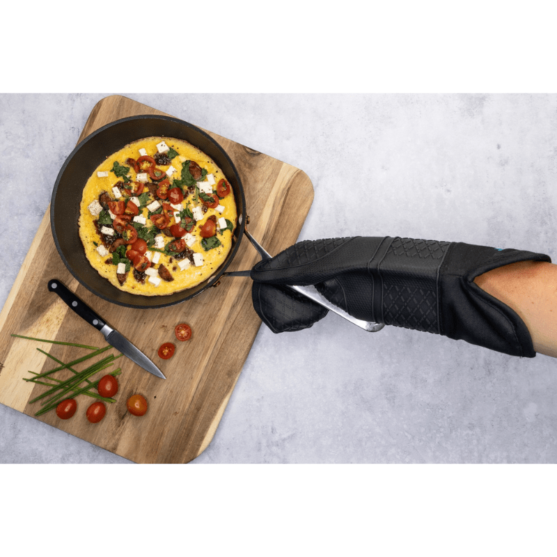 Cuisena Silicone & Fabric Oven Glove Black The Homestore Auckland