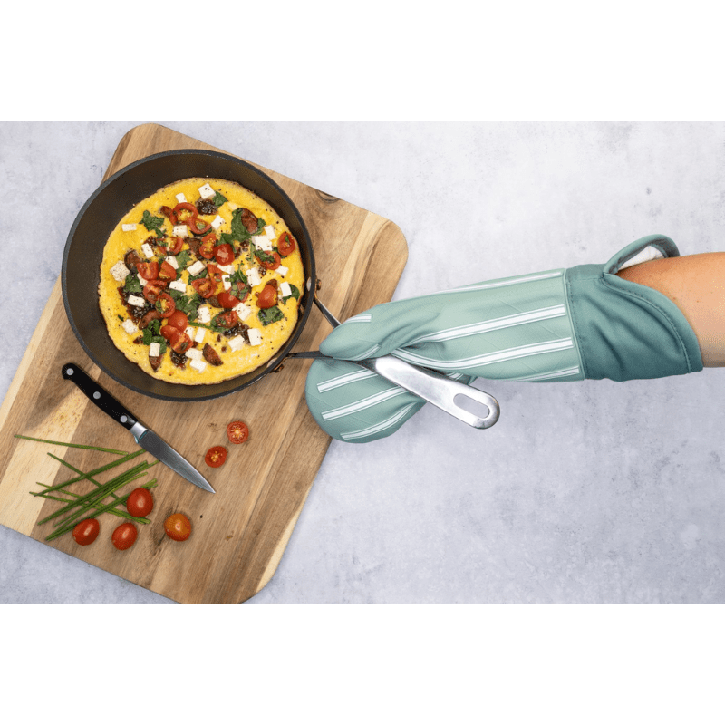 Cuisena Silicone & Fabric Oven Glove Green The Homestore Auckland