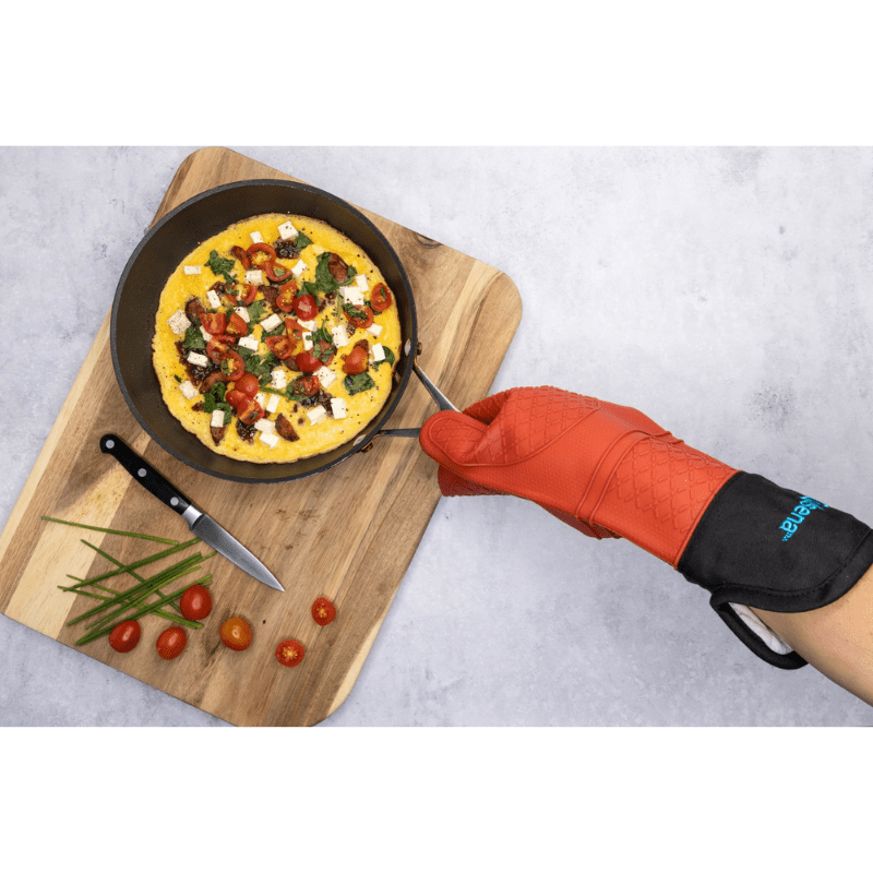 Cuisena Silicone & Fabric Oven Glove Red