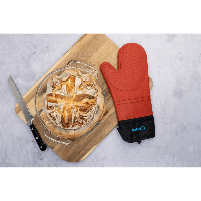 Cuisena Silicone & Fabric Oven Glove Red