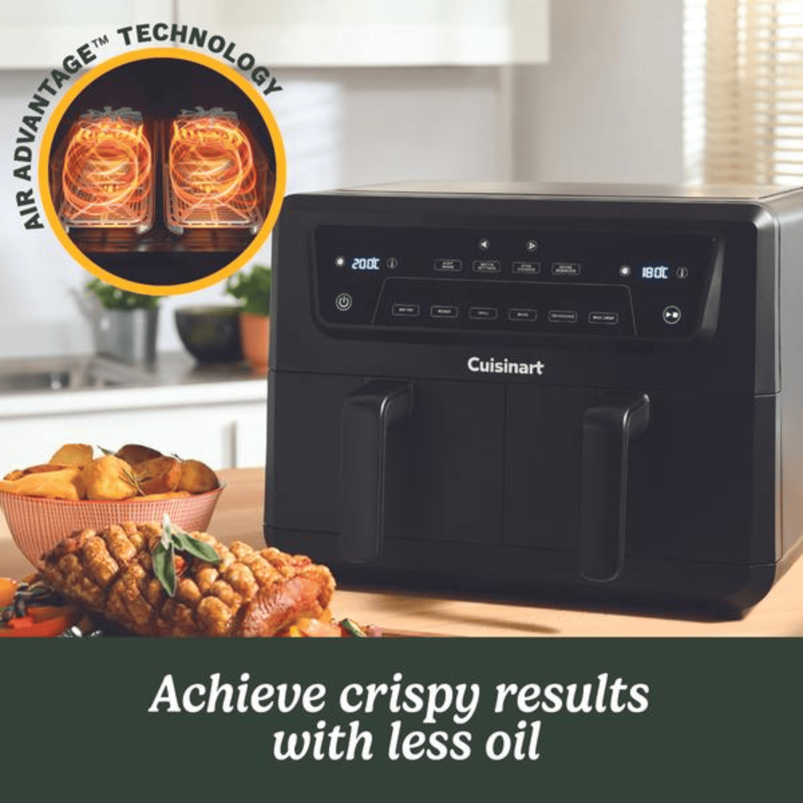 Cuisinart XXL Dual Zone Air Fryer 10.4L