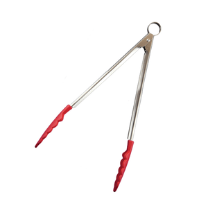 Cuisipro Silicone Locking Tongs 30.5cm Red