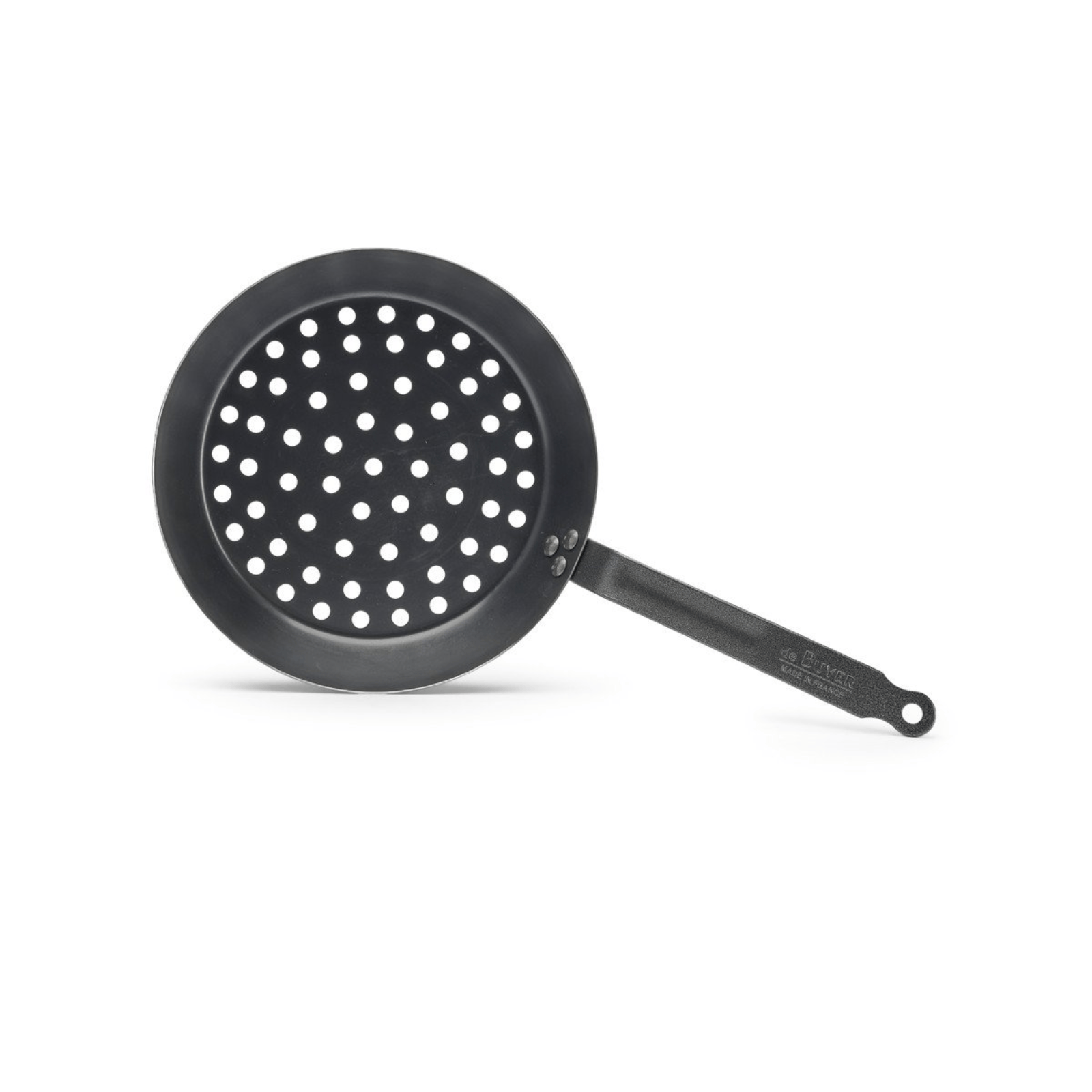 de Buyer Blue Carbon Steel Chestnust Pan 28cm