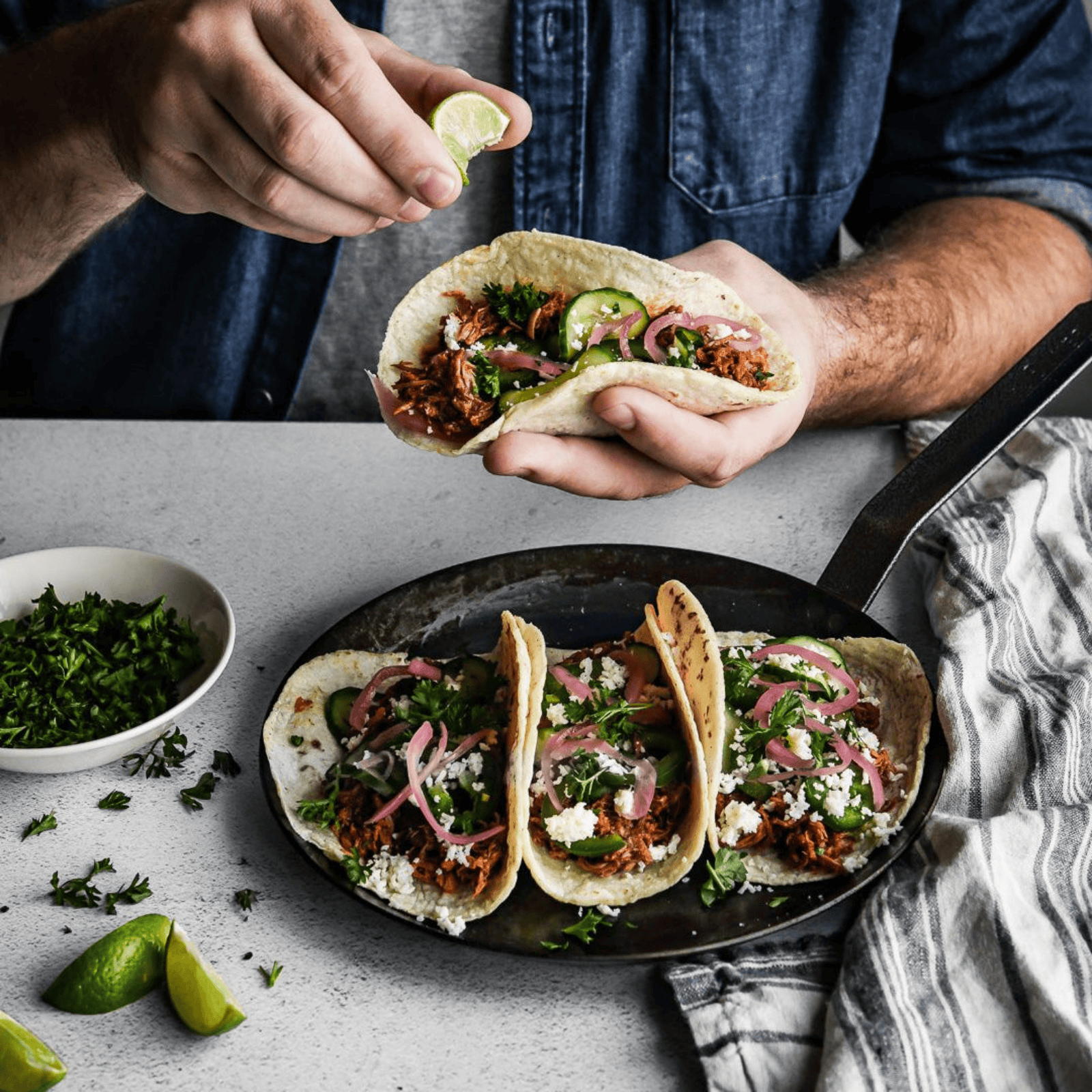 de Buyer Blue Carbon Steel Crepe & Tortilla Pan 24cm