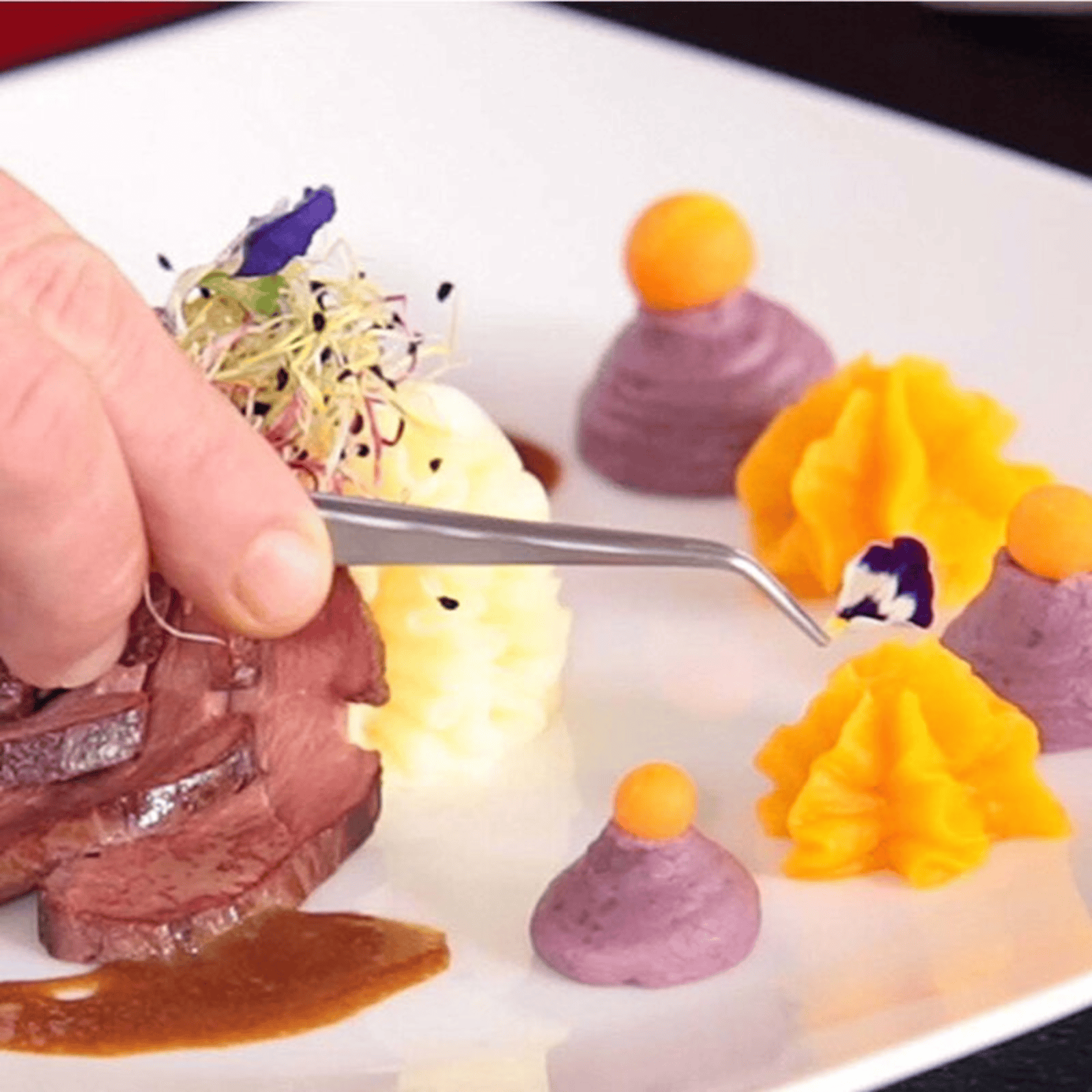 de Buyer Stainless Steel Tweezer with Curve 30cm