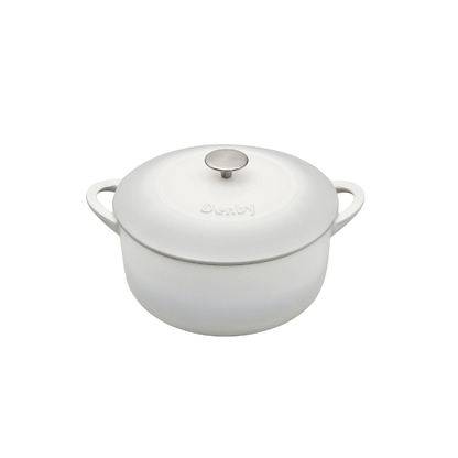 Denby Natural Canvas Cast Iron Round Casserole 26cm