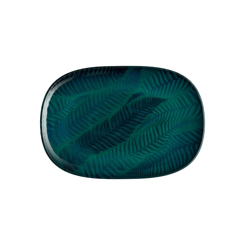 Denby Statement Fern Green Oblong Platter 34cm x 24cm