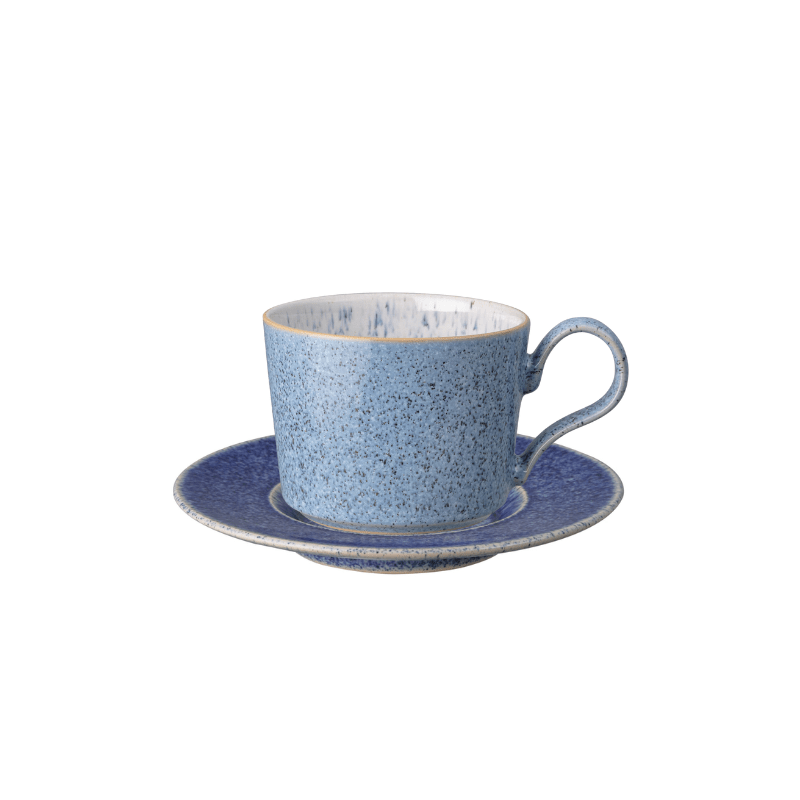 Denby Studio Blue Brew Teacup & Saucer 260ml